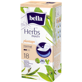 Bella Herbs slipové vložky s výťažkom zo skorocela – normal