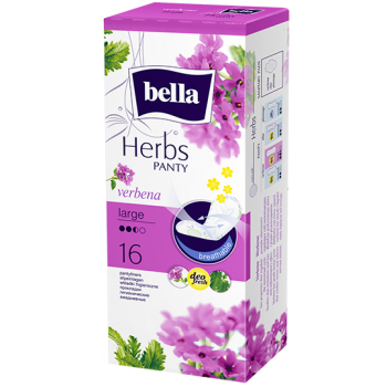 Bella Herbs slipové vložky s výťažom z verbeny – large